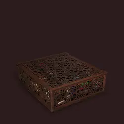 گز لقمه عسلی و ترنجبينی میکس (جعبه چوبی)