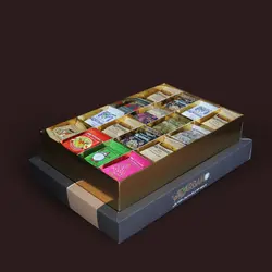 گز لقمه میکس 42%-50% مغز پسته آرباکو جعبه سفارتی