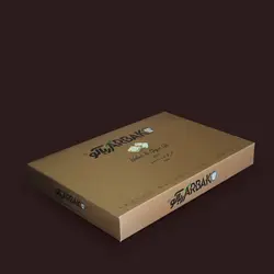 گز لقمه عسلی و ترنجبينی 28% مغز گردو زنجبیل آرباکو (جعبه کلاسیک طرح گلد)