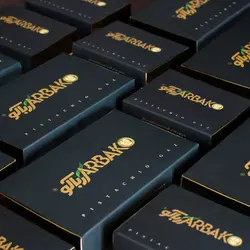 گز لقمه عسلی و ترنجبينی هتلی 42% پسته (جعبه کشویی طرح ساده)