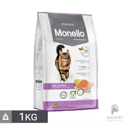 غذای خشک گربه عقیم شده مونلو با طعم بوقلمون و ماهی سالمون - Monello Sterilised وزن 1 کیلوگرم