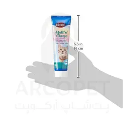 خمیر مالت گربه تریکسی مدل هیربال پلاس حاوی پنیر 100 گرمی