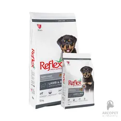 غذای خشک توله سگ رفلکس با طعم بره و برنج
