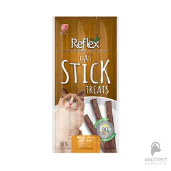 تشویقی مدادی گربه رفلکس با طعم گوشت گوساله 15 گرمی