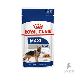 پوچ سگ مکسی ادالت Maxi Adult - نژاد بزرگ رویال کنین 140 گرمی