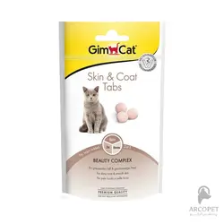 قرص گربه جیم کت مدل Skin and Coat - تقویت کننده پوست و مو 40 گرمی