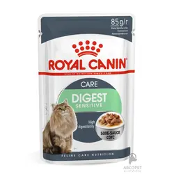 پوچ گربه رویال کنین مدل Digest Sensitive Care - گوارش حساس 85 گرمی