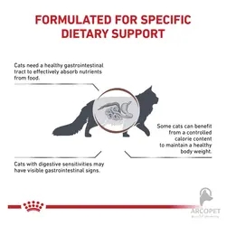 غذای خشک گربه مدل گاسترو اینتستینال رویال کنین Gastrointestinal