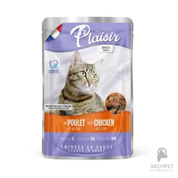 پوچ گربه پلایزر با طعم مرغ و جگر 100 گرمی