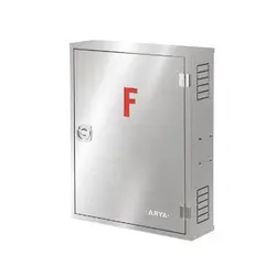 جعبه روکار آریا کوپلینگ تمام استیل (بدون قرقره-باقفل و لولا کروم)75*65