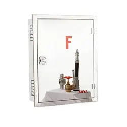 جعبه توکار آریا کوپلینگ استیل آینه ای آتش نشانی (بدون قرقره)75*65