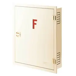 جعبه توکار آریا کوپلینگ رنگ کرم (بدون قرقره-باقفل و لولا طلایی)75*65