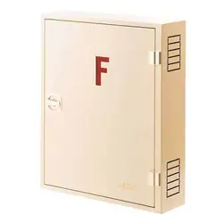 جعبه روکار آریا کوپلینگ رنگ کرم (بدون قرقره-باقفل و لولا کروم)75*65