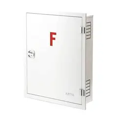 جعبه توکار آریا کوپلینگ رنگ سفید (بدون قرقره-باقفل و لولا کروم) 75*65