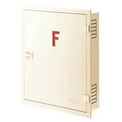 جعبه توکار آریا کوپلینگ رنگ کرم (بدون قرقره-باقفل و لولا کروم)75*65