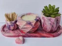 ست اکسسوری بتنی دکوراتیو چهارتیکه