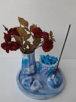 ست اکسسوری شش تکه بتنی