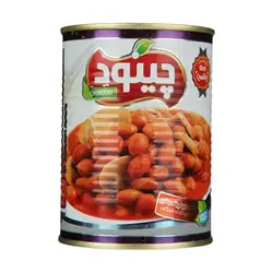 کنسرو لوبیا چیتی با قارچ چینود
