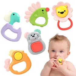 جغجغه دندانگیر 5 عددی هالی تویز Huile Toys