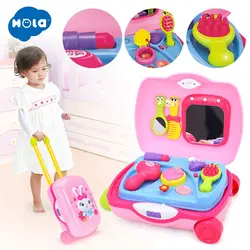 اسباب بازی موزیکال ست آرایشی چمدانی قابل حمل هالی تویز Huile Toys