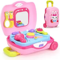 اسباب بازی موزیکال ست آرایشی چمدانی قابل حمل هالی تویز Huile Toys