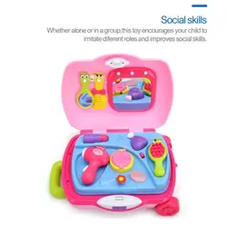 اسباب بازی موزیکال ست آرایشی چمدانی قابل حمل هالی تویز Huile Toys