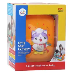 اسباب بازی موزیکال ست چمدان آشپزي قابل حمل هالی تویز Huile Toys