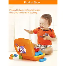 اسباب بازی موزیکال ست چمدان آشپزي قابل حمل هالی تویز Huile Toys