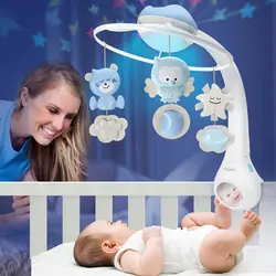 آویز بالا تخت 3 کاره آبی کودک Infantino