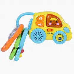 دسته کلید طرح ماشین موزیکال my 1st key rattle vtech 150603