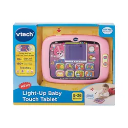 تبلت کودک صورتی وی تک vtech light_up baby touch tablet
