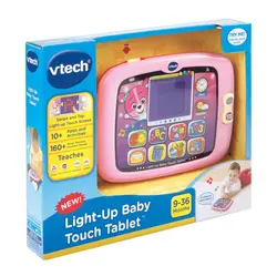 تبلت کودک صورتی وی تک vtech light_up baby touch tablet