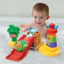 اسباب بازی حمام هوش و سرگرمی وی تک Toot Toot Splash Bath Island vtech 187603