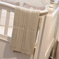 پتوی نوزاد - طرح گیسو رنگ کرم NOHA