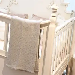 پتوی نوزاد - طرح نارینه رنگ طوسی NOHA