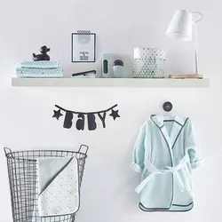 حوله تن پوش کودک لوما سبز آبی Luma Bathrobe