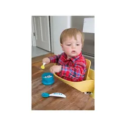 ست 2 عددی قاشق چنگال سیلیکونی نرم ب آ با Beaba Second Stage Ergonomic Cutlery Set of 2