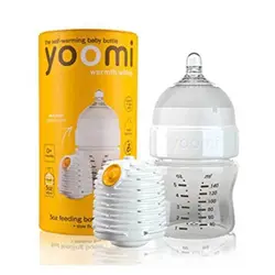شيشه شير به همراه وارمر 140 ميل یومی YOOMI