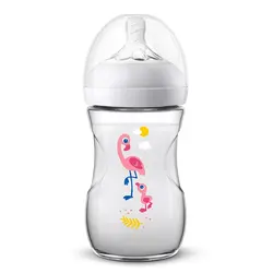 شيشه شير نچرال 260 میل طرح فلامینگو اونت Avent Natural Feeding Bottle