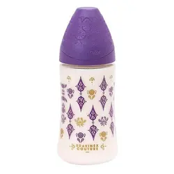 شیشه شیر 270 میل طرح couture بنفش سواوینکس Suavinex