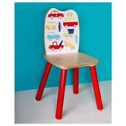 صندلی چوبی کودک پوپولوس طرح خیابان کد 10515 popoloos