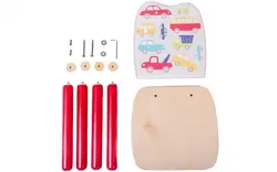 صندلی چوبی کودک پوپولوس طرح خیابان کد 10515 popoloos