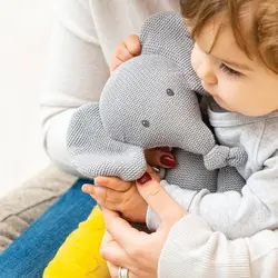 عروسک فیل طوسی ناتو Nattou