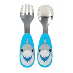قاشق چنگال استیل ضد زنگ نوبی Nuby Stainless Steel Training Cutlery