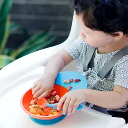 کاسه چسبانکی آبی-نارنجی برند بون boon