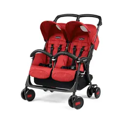 کالسکه دوقلو رنگ قرمز پگ پرگو Peg-Perego Aria Shopper Twin