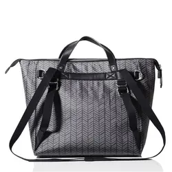 کیف لوازم سانتن زغالی طرحدار پاکاپاد Pacapod Saunton Charcoal Herringbone