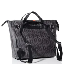 کیف لوازم سانتن زغالی طرحدار پاکاپاد Pacapod Saunton Charcoal Herringbone