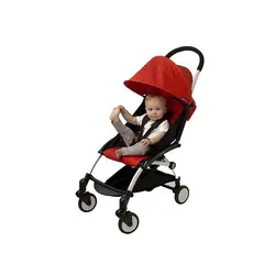 کالسکه یویو پلاس بیبی زن فریم سفید با کیت پارچه قرمز Babyzen Yoyo+ Pushchair Red