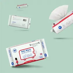 دستمال مرطوب 80 عددی بیبی سیل Babisil Baby Wipes Hand & Mouth